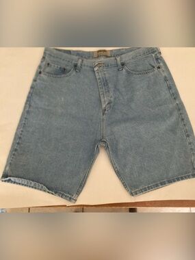 Wrangler Light Blue Relaxed Denim Shorts 38” work